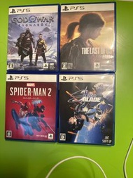 PS5 遊戲 God of War Ragnarok, The Last of Us Part I, Spider-Man 2, Stellar Blade