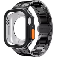 เคส TPU สำหรับ Apple Watch Band Series 11 10 46mm 42mm สายนาฬิกา เคส Stainless Steel Wristband Prote