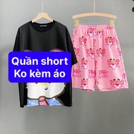 [HCM] (40-65kG) Quần short thun hoạt hình cartoon. Quần đùi hoạt hình. Quần cartoon. Quần đùi thun. 
