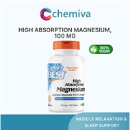 [Fast Shipping] Doctor's Best, High Absorption Magnesium Glycinate Lysinate, 100% Chelated 100 mg, 120 / 240 Tablets