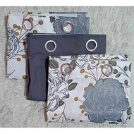 3 in1 Set Camella Gray Curtain Ring Critona Curtain 6ft and 7ft