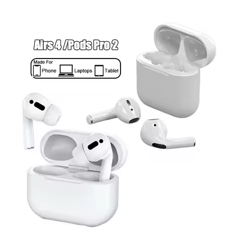 Airs Pro 2 Wireless Headphones Bluetooth Headset TWS Fake AirPods 4 with Charging Case Earbuds ANC E