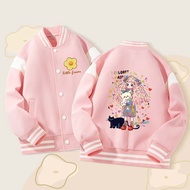 Wgq Girl Coat Girl Baseball Uniform Girl Bomber Jacket Girl Cardigan