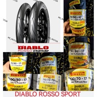 PIRELLI DIABLO ROSSO SPORT TAYAR 70/90-17 80/80-17 80/90-17 90/80-17 100/80-17 110/70-17 120/70-17 7