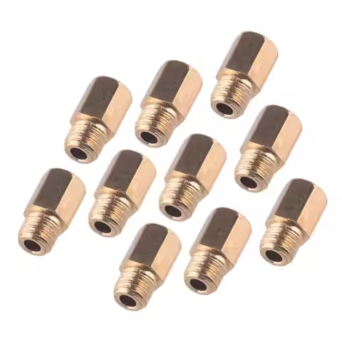 10Pcs/Set Brass Carburetor Main Jet Nozzle 50 55 60 65 70 75 80 85 90 95 Size Fit for Mikuni VM TM T