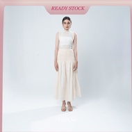 BWBYAZ - Sasmaya Shirred Skirt (READY STOCK)