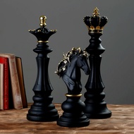 【support】 Luxury Chess Set Home Decoration Resin Chess Pieces Family Board Games International Chess Figurines Chessmen Pendulum Ornaments