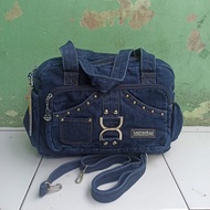 Tas Selempang Madeline Tas Selempang Wanita Bahan Denim Tas Selempang Jeans