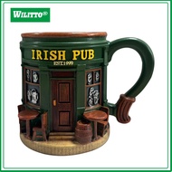 Resin Beer Mug 3d Irish Pub Mug Irish Pub 3d Coffee Mug 330ml Resin Beer Tea Juice Cup Unique Breakf