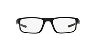Oakley Men's OX8049 Voltage Rectangular Reading Glasses, Satin Black, 53mm + 1