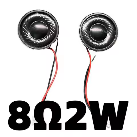 2PCS Mini 8 Ohm 8Ω 2W Horn Loudspeaker 8R 2W Diameter 30mm Loud Speaker Replacement Parts with Weldi
