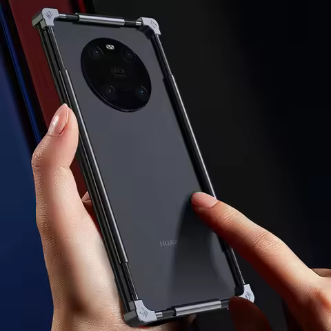 Original Metal Bumper Phone Case For Huawei Mate 60 50 40 30 RS 20 20X Pro Plus Aluminium Frame Prot