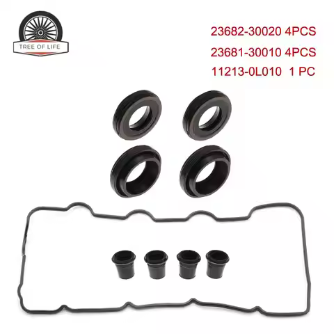 1121330020,1121330021 9PCS Valve Cover Oil Seal Kits For Toyota Hilux D4D 1KD-FTV 2KD-FTV 2.5L 3.0L 