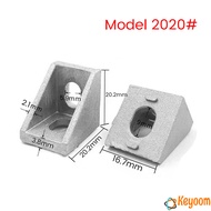 Keyoom อลูมิเนียมมุม L-Type ฉากอลูมิเนียม Bracket ตัวจับฉาก ข้อต่อฉากอลูมิเนียม Aluminum Profile Cor