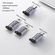 btsg 480Mb Micro USB to Mini USB Adapter Type-C Female to Mini USB 2 0 Male Converter