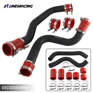Intercooler Pipe 3" Black wrinkle & Boot Kit For 1999.5-2003 Ford 7.3L F250 F350 Powerstroke V8 Turb