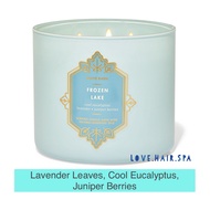 SG Stock ⭐️ FROZEN LAKE Bath & Body Works 3-Wick Scented Candle Home Fragrance Bath BodyWorks White