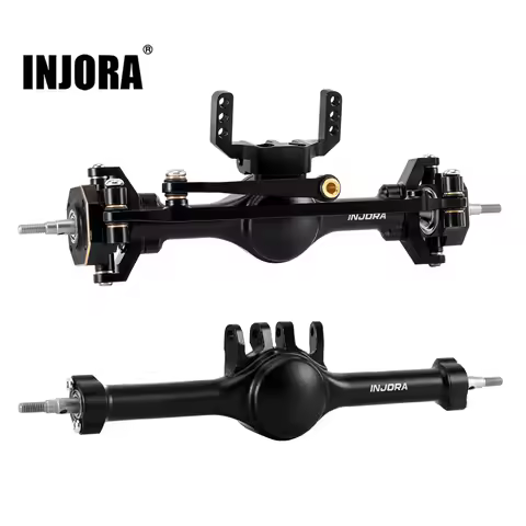 INJORA +4mm Planet Axles with Brass Steering Knuckles for 1/18 TRX4M