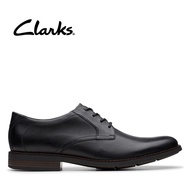 Clarks Mens Becken Lace Black Leather