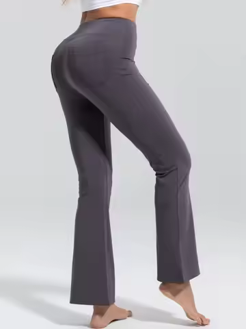 Womens Yoga Pants Flare Leggings Women Bootcut Black Flare Leggings High Waisted Long Bootleg Work P