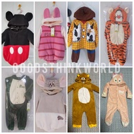 Disney 有吊牌迪士尼 bb衫 長袖 秋冬  piglet ToyStory 反斗奇兵tom and jerry 胡迪抱抱龍rex米奇Linabell跳跳虎 豬仔 鬆弛熊 包屁 夾衣 造型衫   