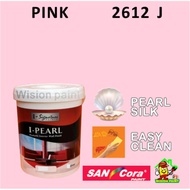 2612J PINK ( 15L ) SAN CORA i-PEARL WASHABLE INTERIOR WALL FINISH PAINT