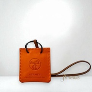 HERMES配件 愛馬仕橘小紙袋吊飾