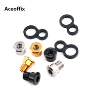 Aceoffix Titanium + Carbon Brake Cable Housing Guide Stop for Brompton Cline Pline  Rear Triangle