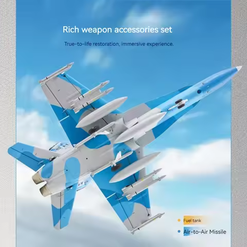 FMS New 64mm F-18 Scale RC Plane - High-Speed Electric Fixed-Wing Outdoor Performance Assembly Model