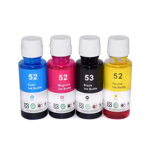 4 color GT51 GT52 Refill Dye Ink For GT 5810 5820 For HP Smart Tank 450 455 500 510 515 516 519 530 