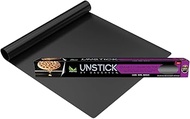 UNSTICK Non-Stick Oven Protector Mat - Heavy Duty Nonstick Oven Rack Liners to Protect Bottom of Convection, Electric, Gas, &amp; Microwave Ovens - BPA &amp; PFOA Free - Heat Resistant Baking Mat