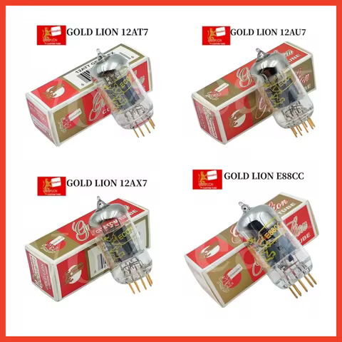 GOLD LION 6922 12AX7 12AU7 12AT7 EL84 Vacuum Electron Tube E88CC E88CC ECC83 ECC82 ECC81 6BQ5 6P14 H