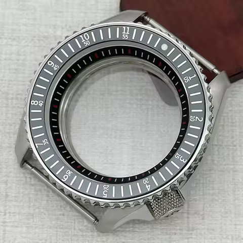 Mod 42mm NH35 SKX007 Watch Case Flat Bezel Sapphire Crystal Fit NH35 NH36 NH38 4R35 Movement 28.5mm 