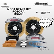 100% Original Rotora Performance Spec RS603 6 pot Brake Kit