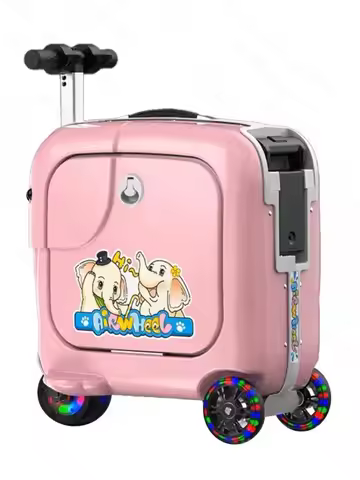 Airwheel SQ3S Kids Travel Luggage School Bags Ride On Suitcase Scooter 16inch Cute Cheap Electrical 