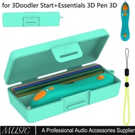 Portable Protective Case for 3Doodler Start+Essentials 3D Pen, Shockproof Plastic Storage Box for Ki
