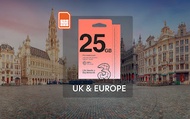 4G SIM Card (MY Pick-up) for UK &amp; Europe Countries