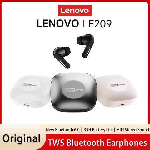New Lenovo LE209 Wireless Bluetooth Earphone Business Music Bluetooth Headphone HD Call with Mic 30H