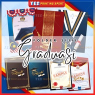 📕YES GRADUASI Folder Sijil Diploma&Transkrip A4 GRADUATION Certificate Holder A4 | Diploma, Award & 
