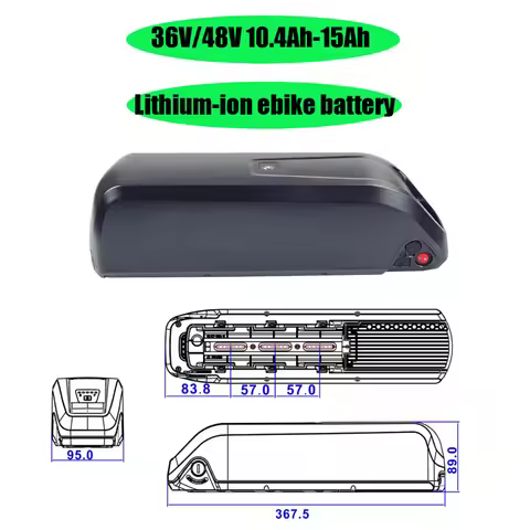 Ebike Battery JETECH JT-EBB10-22 36V 10.4Ah 12Ah Lithium ion Battery 48V 14Ah Jansno X50 Electric Bi