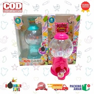 Maulana X Store- MAINAN ANAK CAPSULE MACHINE MESIN PUTAR PERMEN KARET BOLA MINI GAME