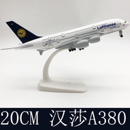 20CM Jerman Lufthansa A380 Lufthansa 380 Aloi Model Pesawat Model Pesawat