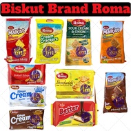 ROMA BISKUT KELAPA/ ROMA CREAM CRACKER/ SUGAR CRACKER/ ROMA KELAPA SANWICH BISCUIT/ LEMON SANDWICH B