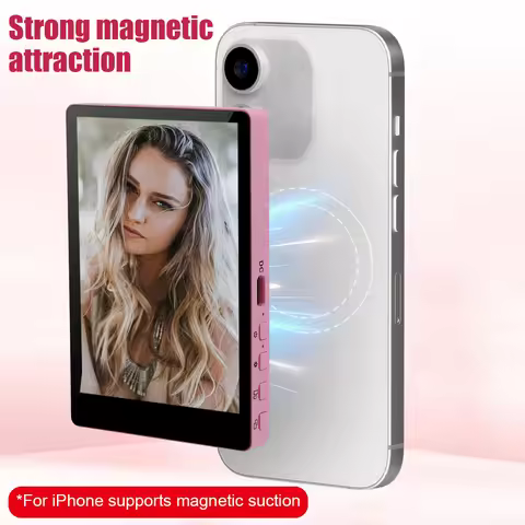 Wireless Magnetic Mount Vlog Selfie Monitor Screen Phone Rear Camera Selfie WiFi Bluetooth Connectio