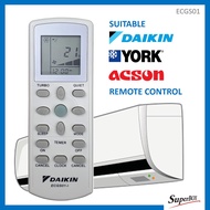 Replacement For Daikin York Acson Air Cond Aircond Air Conditioner Remote Control