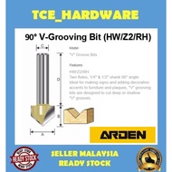 Arden 90° V-Grooving Bit / Core Box Bit Router Bit #58 #59 #60 #61 #72 #73 #74