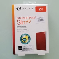 Seagate Backup Plus Slim 2TB USB 3.0 外置硬碟 紅色 STHN2000401 香港行貨