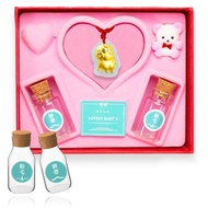 【童樂繪金飾】萌萌羊 初見之喜彌月千足金和田玉禮盒(彌月金飾)