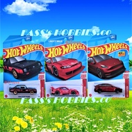 HOT WHEELS™ TARGET EXCLUSIVE RED EDITION FORD ESCORT RS2000 LB SUPER SILHOUETTE NISSAN SILVIA S15 LB