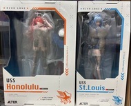 (清位) 全新 日版 Alter 碧藍航線 Azur Lane 聖路易斯 St. Louis & 火奴魯魯 Honolulu 輕裝 pvc figure
